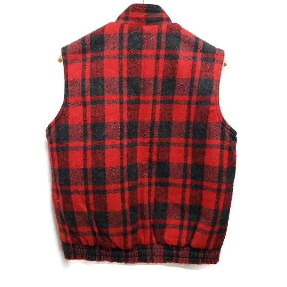 NorthernSummit Vintage Faux Fur Lined Flannel Vest - Picture 3 of 5